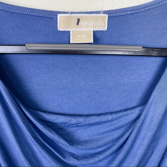 SP Periwinkle Michael Kors top w/ cowl neckline - Picture 3 of 4